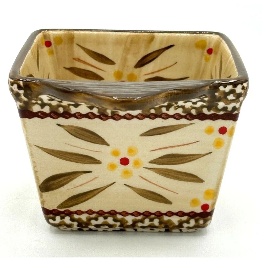Temp-Tations by Tara Ramekins Square Serving Bowls‎ 10oz w/Lids & Metal Carrier